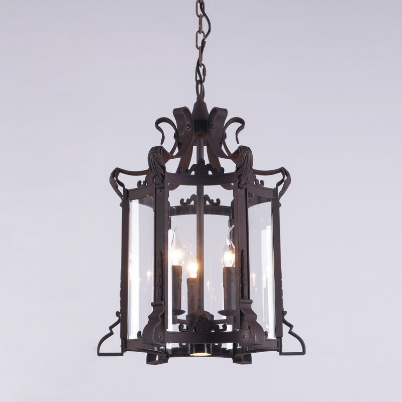 Venoryra Vintage Unique Rust Metal Chandelier - Lamp Copper