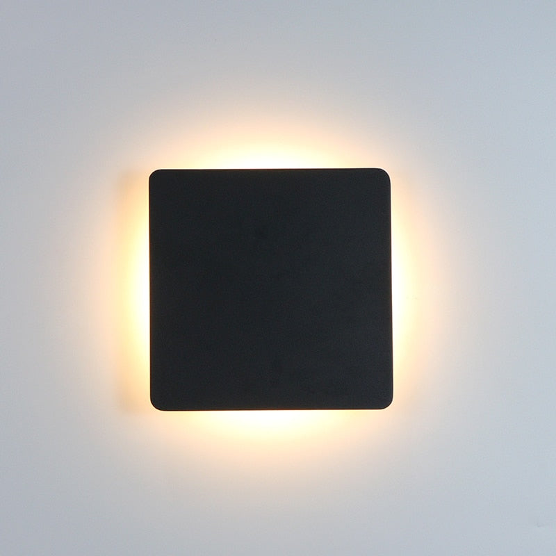 Klyne Applique Murale Rond/Carré Moderne Noir/Blanc. Cour - Neutralighting