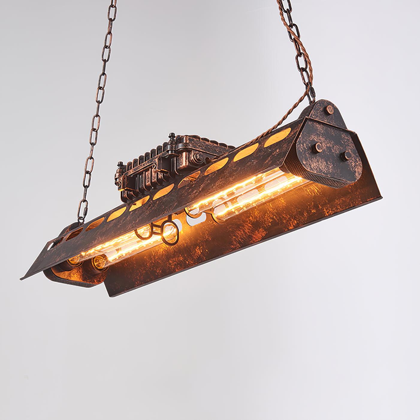 Lustra Chandelier Cadre Rectangulaire Industriel - Neutralighting