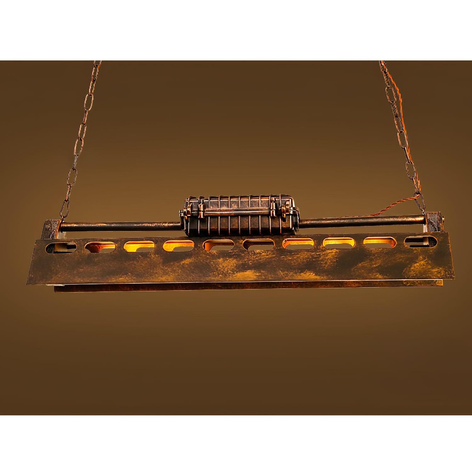 Lustra Chandelier Cadre Rectangulaire Industriel - Neutralighting