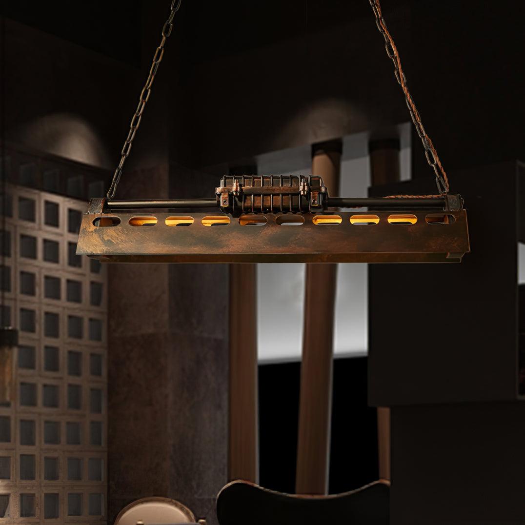 Lustra Chandelier Cadre Rectangulaire Industriel - Neutralighting