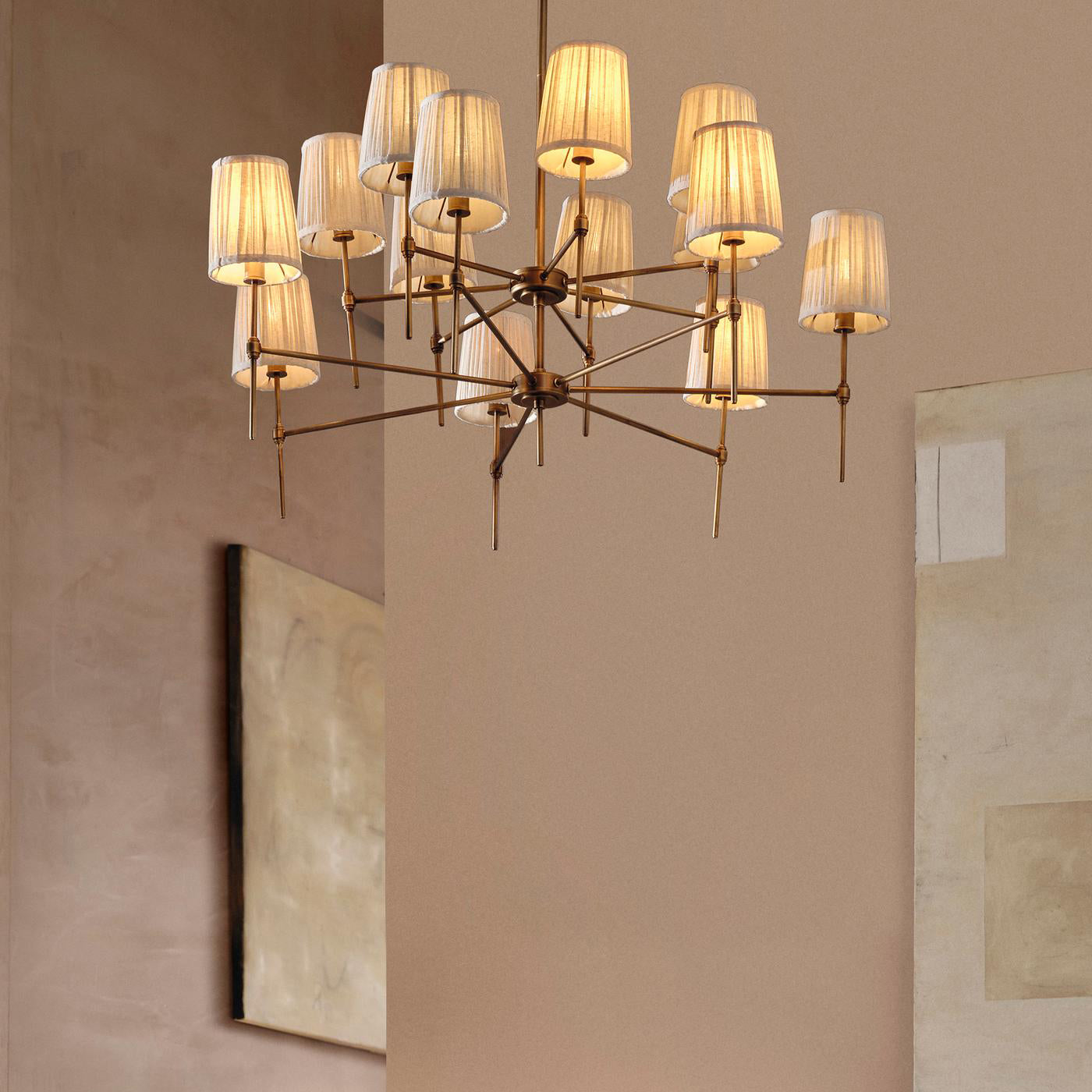 Erthaos Lustre Métal Tissu Élégance Premium - Neutralighting