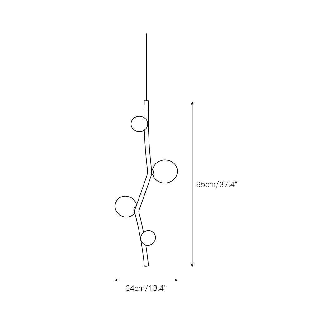 Isolora Suspension Verticale Verre Moderne - Neutralighting