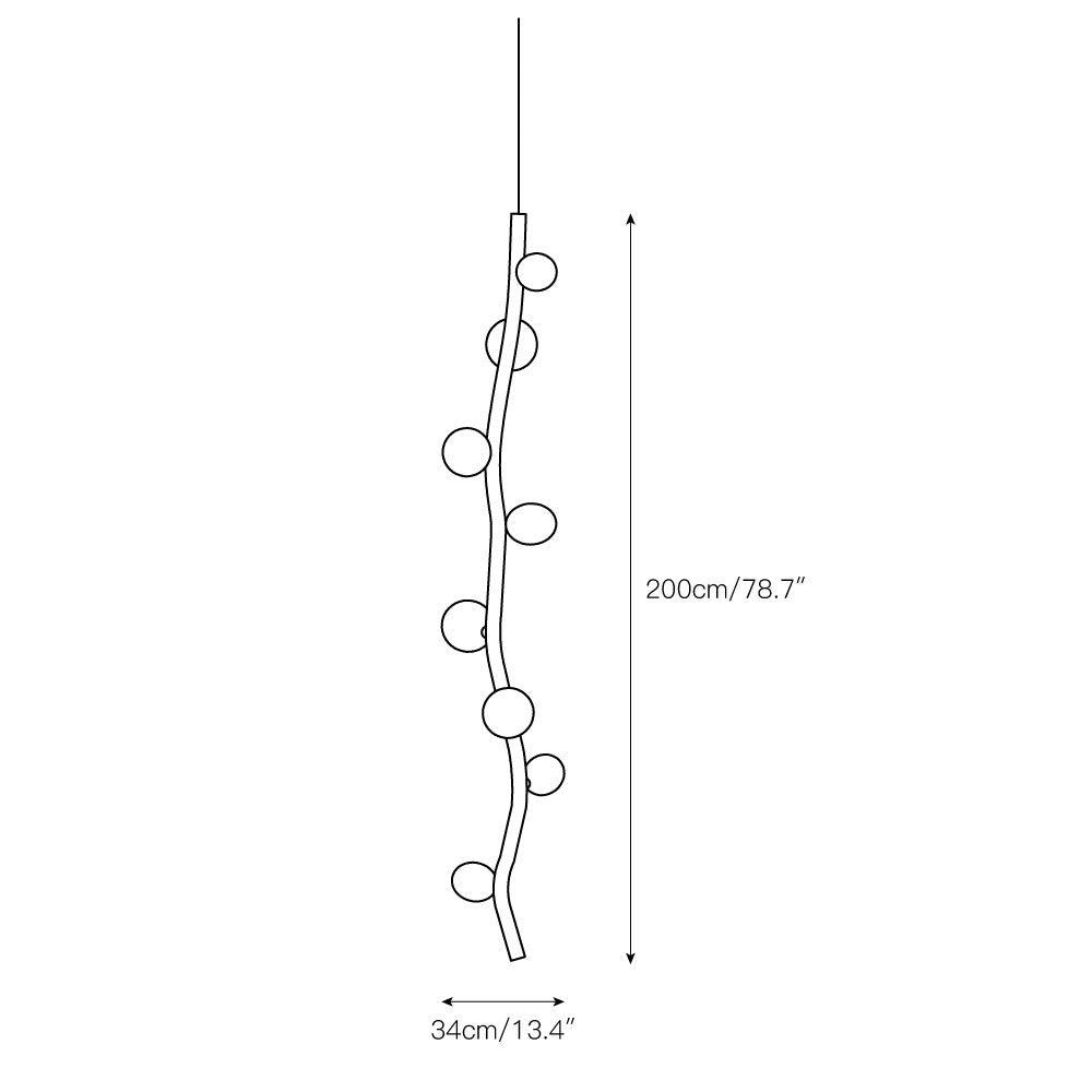 Isolora Suspension Verticale Verre Moderne - Neutralighting