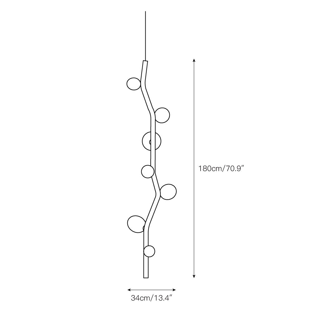 Isolora Suspension Verticale Verre Moderne - Neutralighting