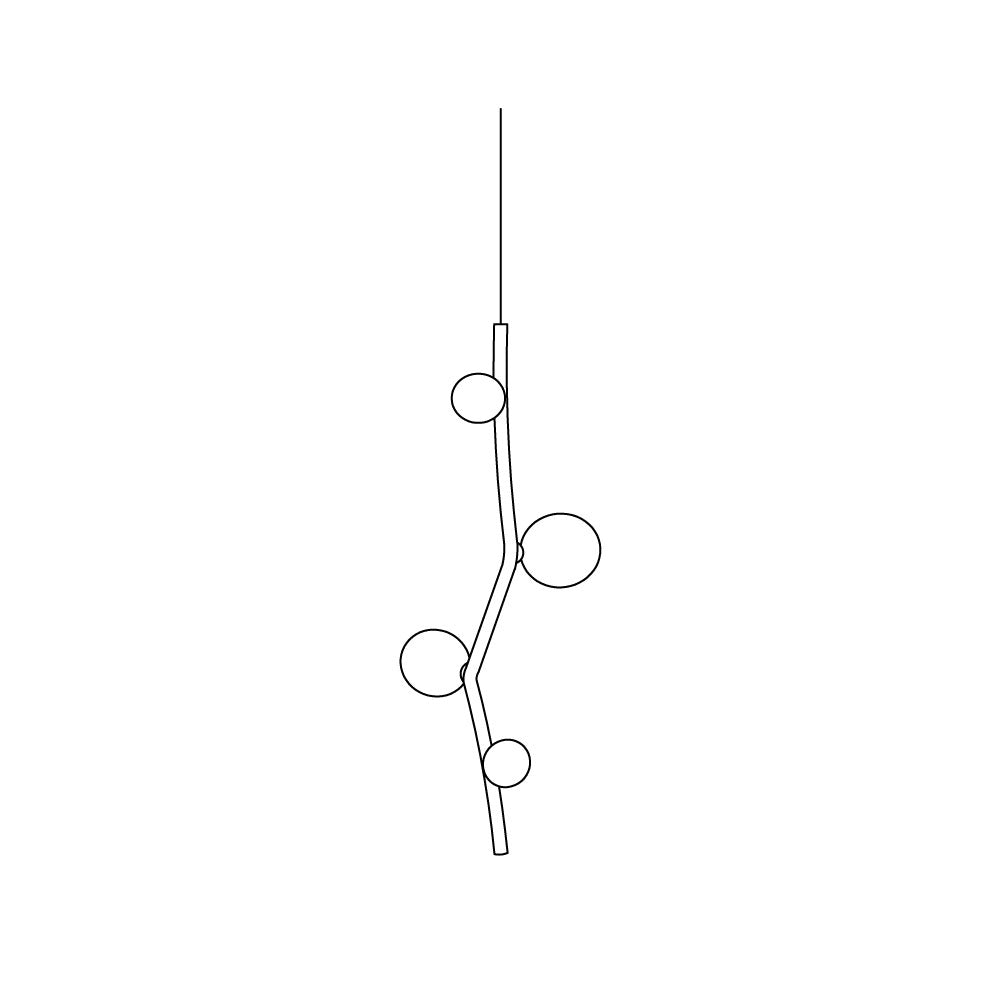 Isolora Suspension Verticale Verre Moderne - Neutralighting