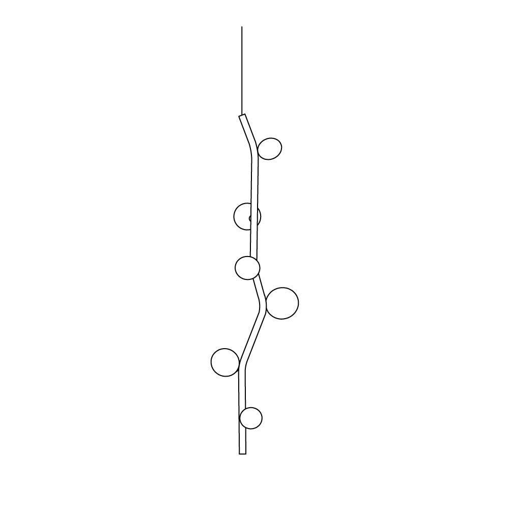 Isolora Suspension Verticale Verre Moderne - Neutralighting