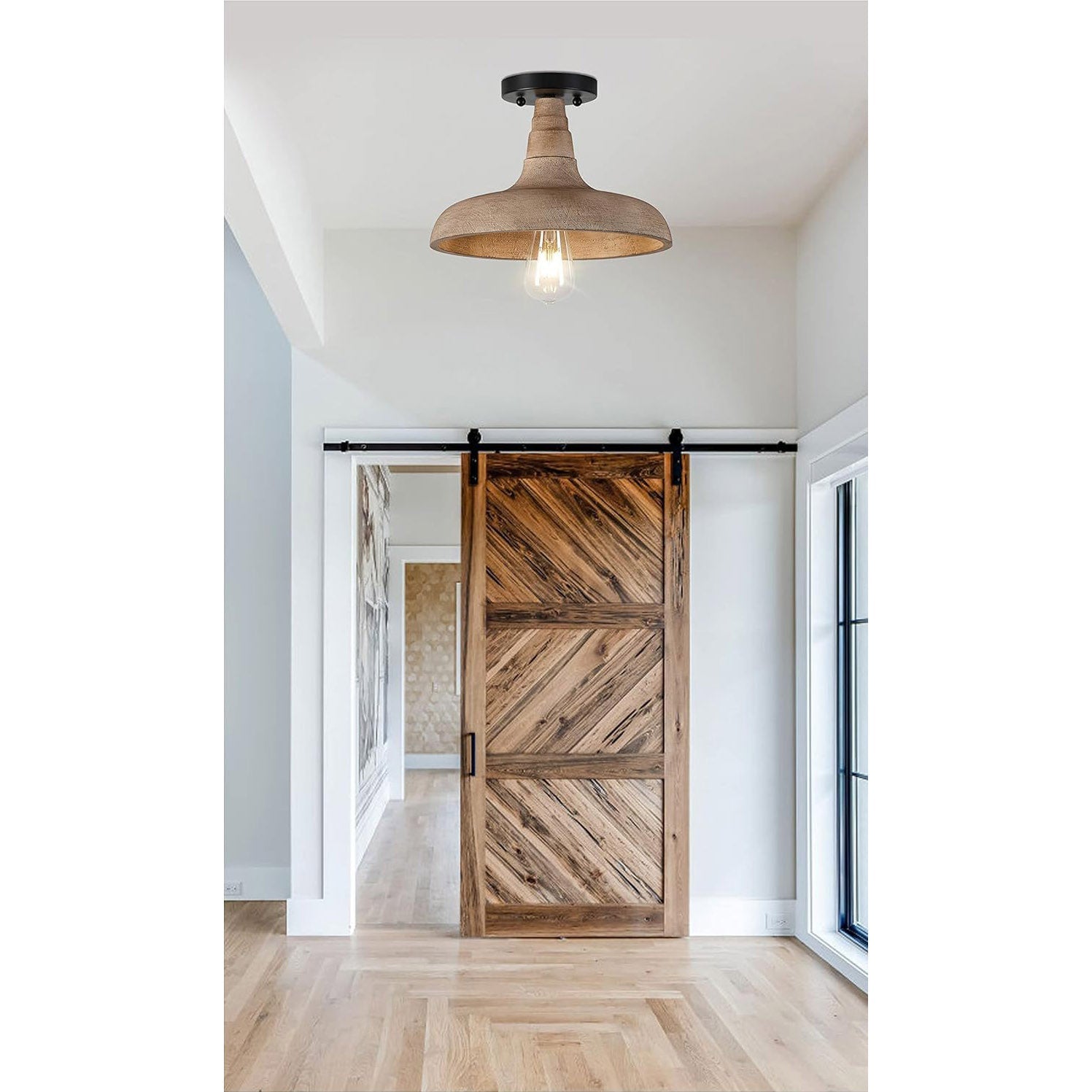 Acarira Natural Wooden Metal Pendant Light - Lamp Copper