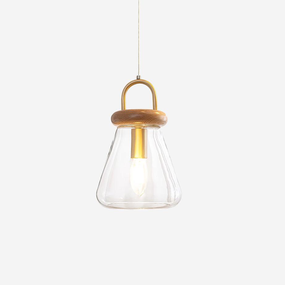 Jars Pendant Lamp Glass Wooden Minimalist - Letslighting