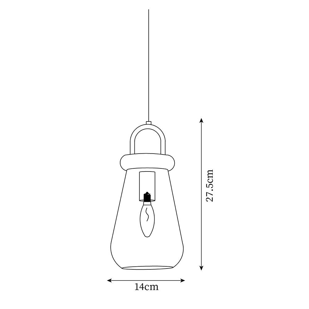 Jars Pendant Lamp Glass Wooden Minimalist - Letslighting