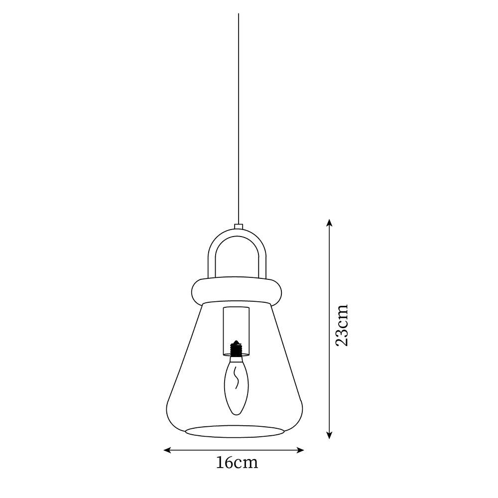 Jars Pendant Lamp Glass Wooden Minimalist - Letslighting