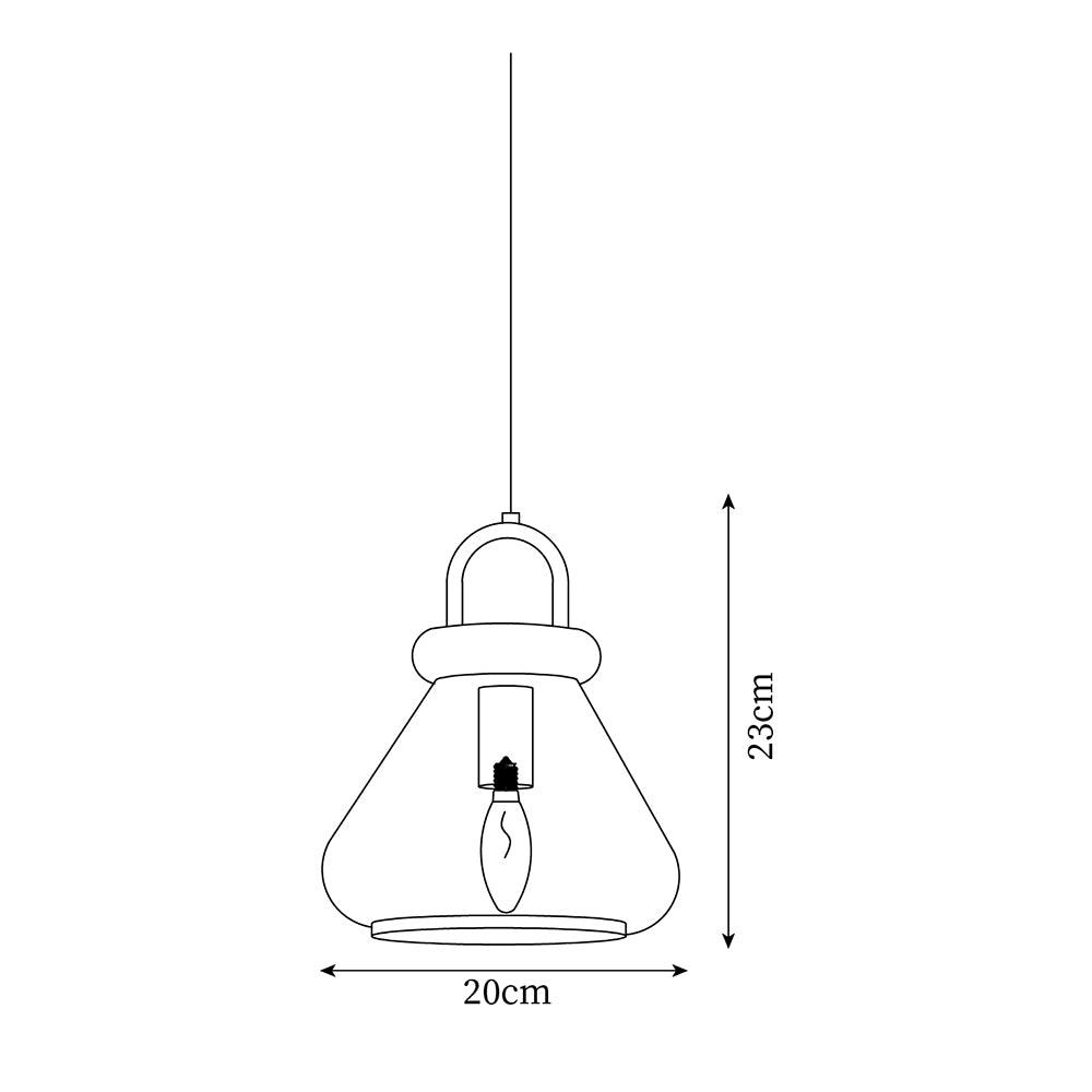 Jars Pendant Lamp Glass Wooden Minimalist - Letslighting