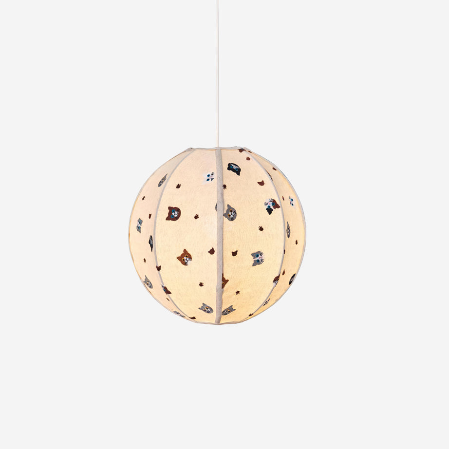 Jayne Suspension Lampe en Tissu Motif Chat Fantaisiste - Neutralighting