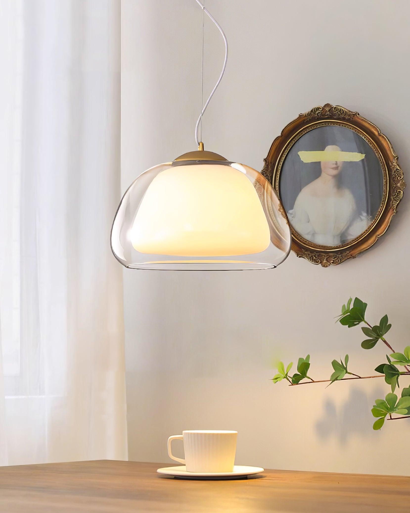 Elvo Lustra Lampe Suspendue Verre - Neutralighting