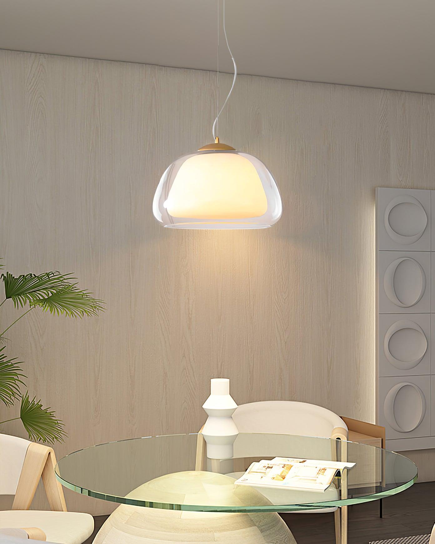 Elvo Lustra Lampe Suspendue Verre - Neutralighting