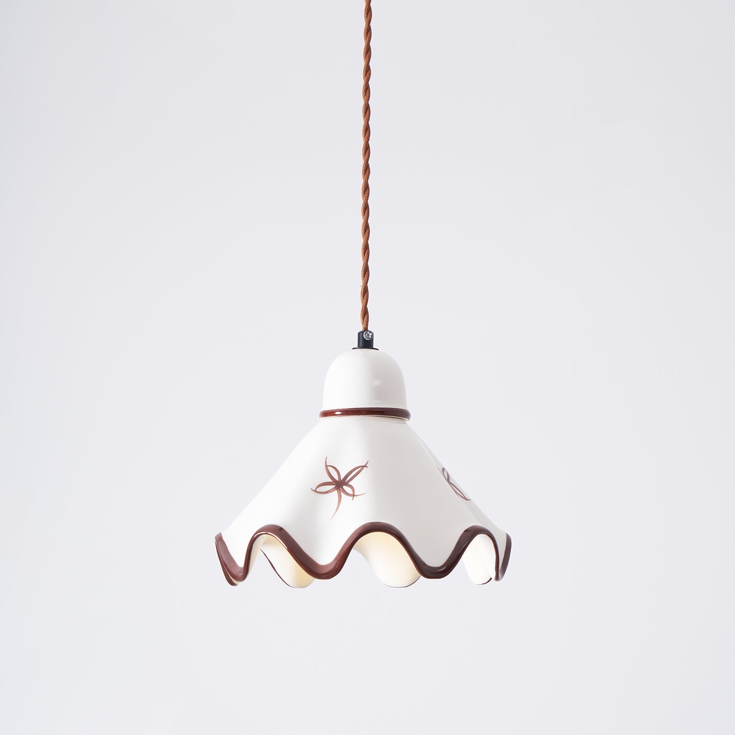 Kora Lampe Pendante Abat-jour Céramique Ondulé - Neutralighting