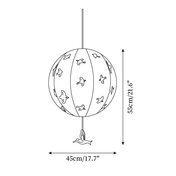 Jupiter Oiseau Sphère Suspension - Neutralighting