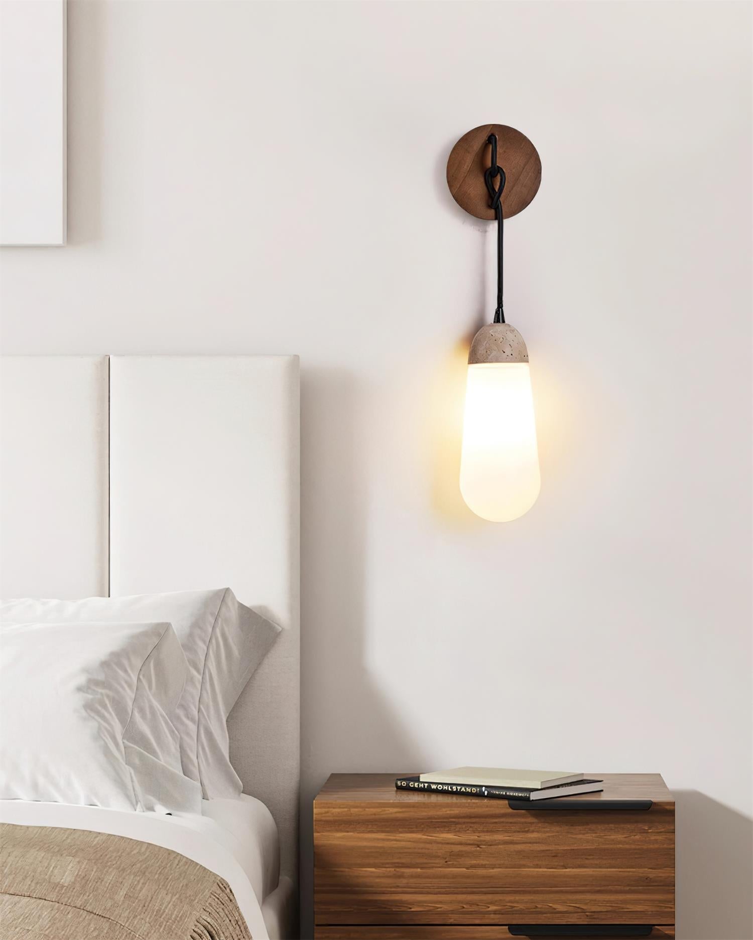 Ritta Applique Murale Travertin Forme Goutte - Neutralighting