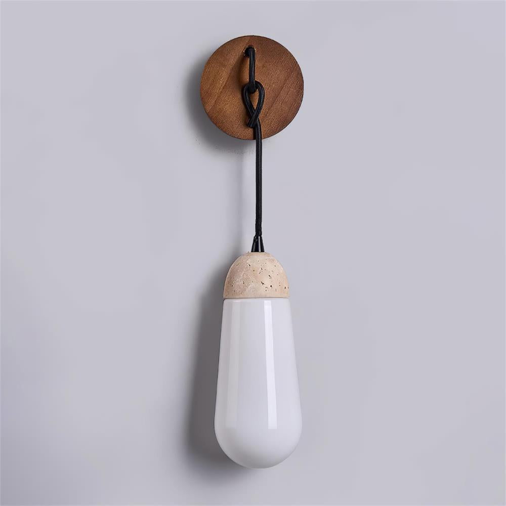 Ritta Applique Murale Travertin Forme Goutte - Neutralighting
