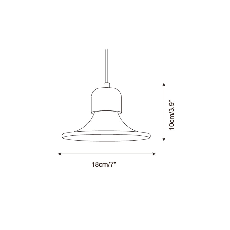 Ritta Lampe Pendante Forme Trompette Travertin - Neutralighting