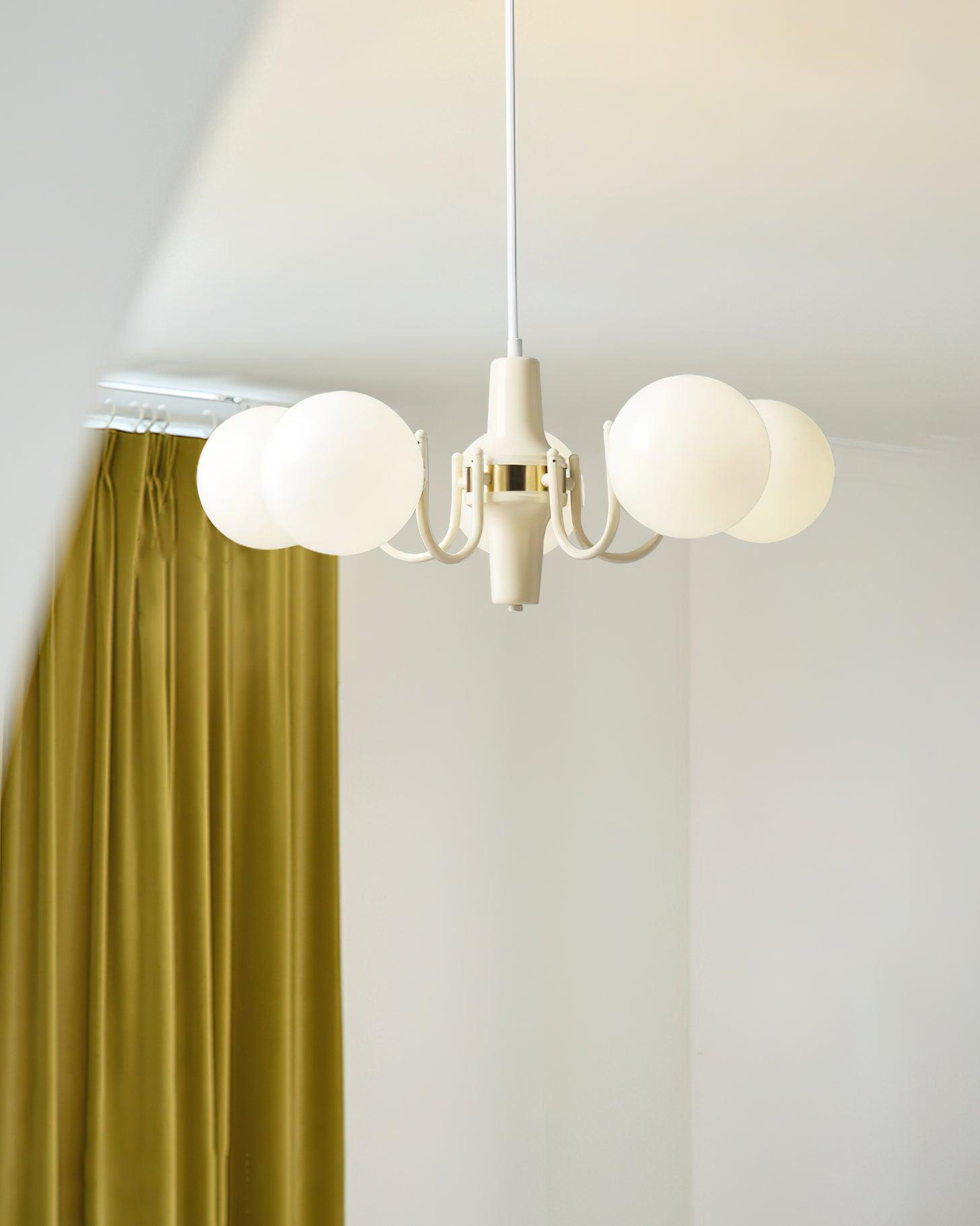 Aira Chandelier en Verre Teinte Crème - Neutralighting