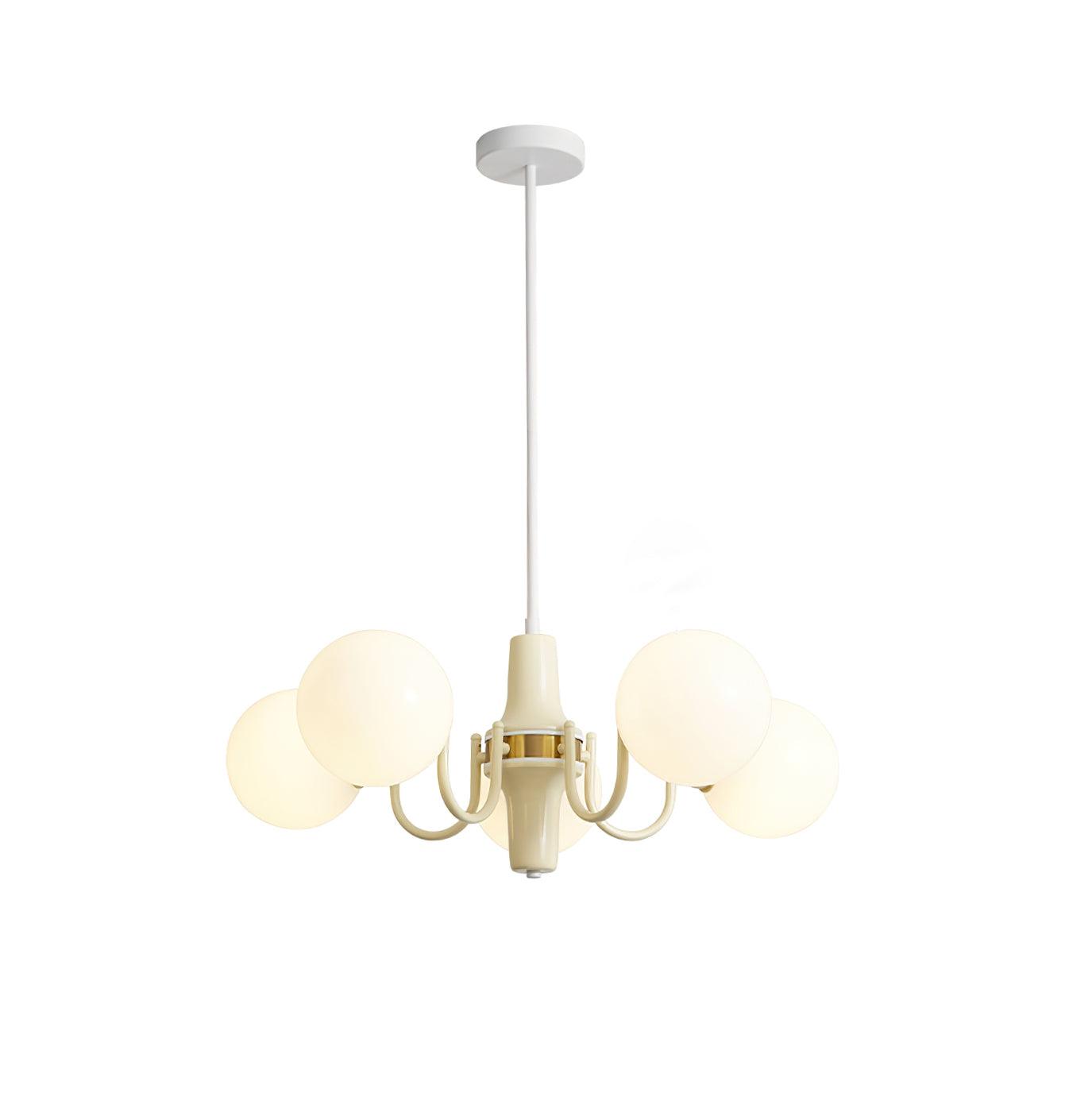 Aira Chandelier en Verre Teinte Crème - Neutralighting