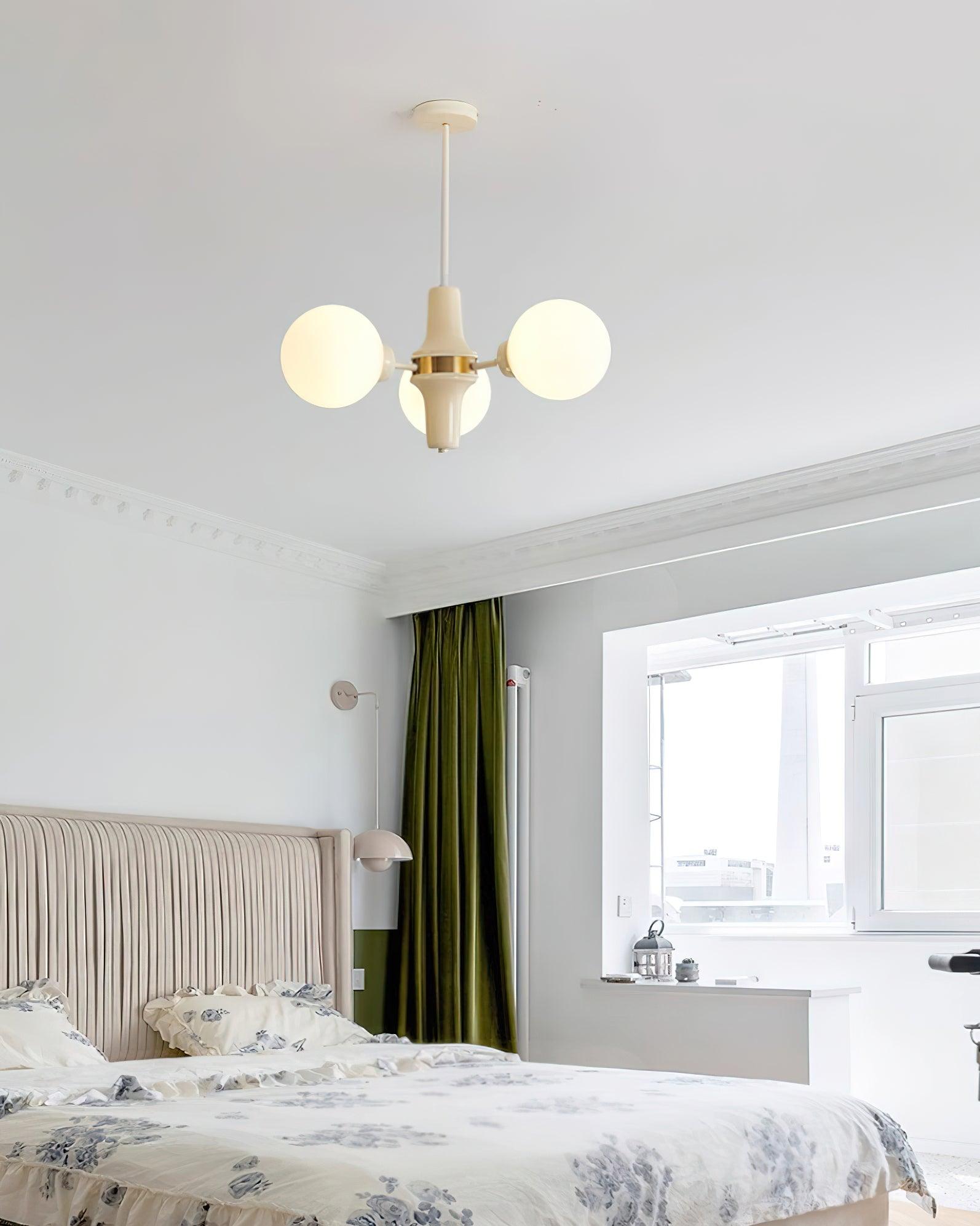 Aira Chandelier en Verre Teinte Crème - Neutralighting