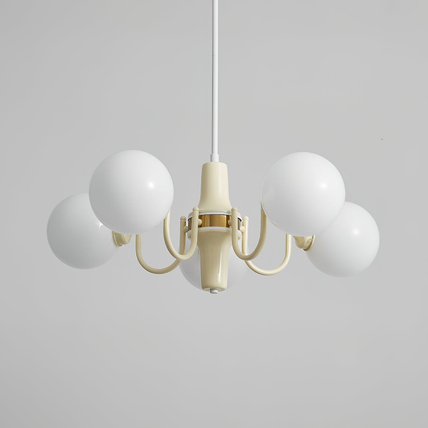 Aira Chandelier en Verre Teinte Crème - Neutralighting