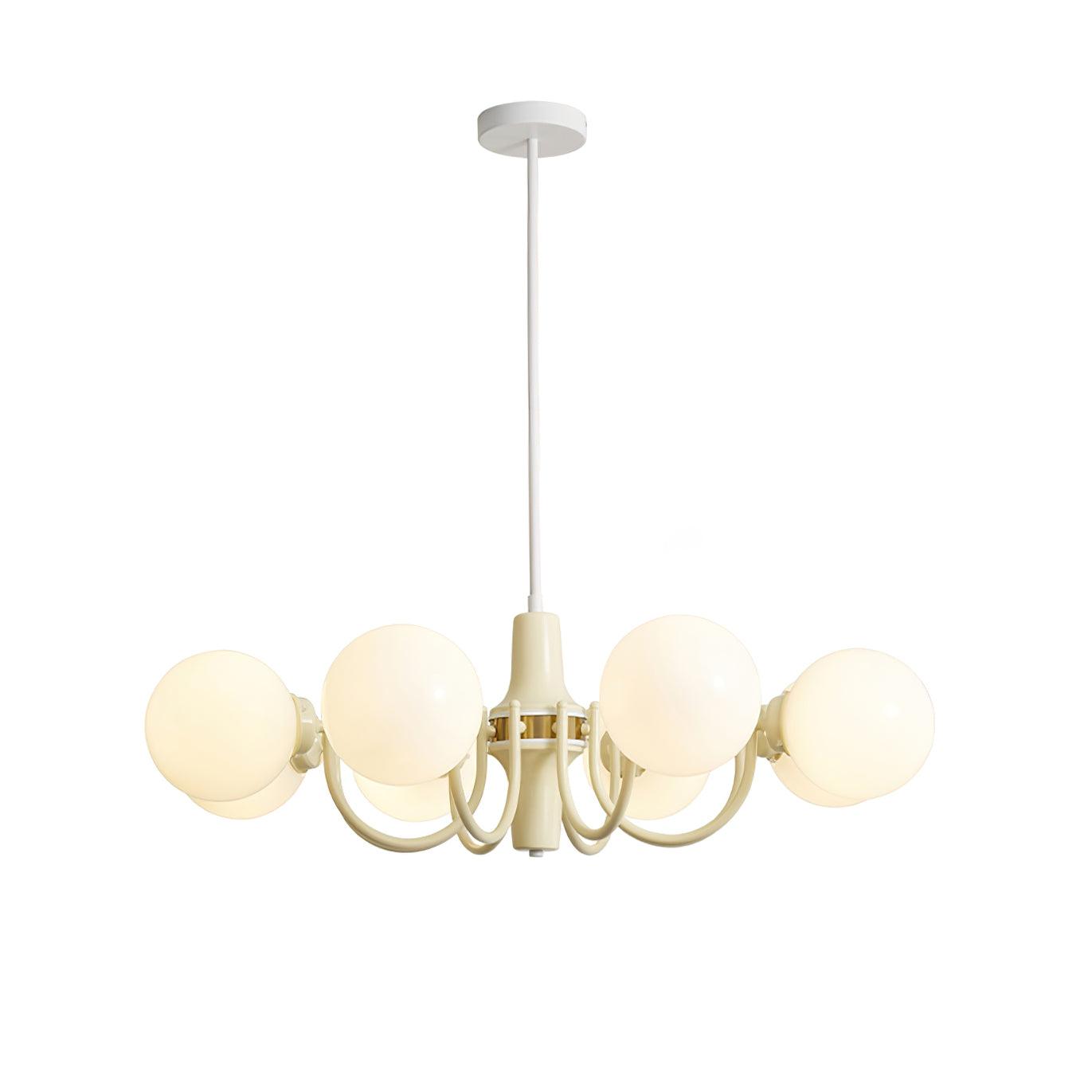 Aira Chandelier en Verre Teinte Crème - Neutralighting