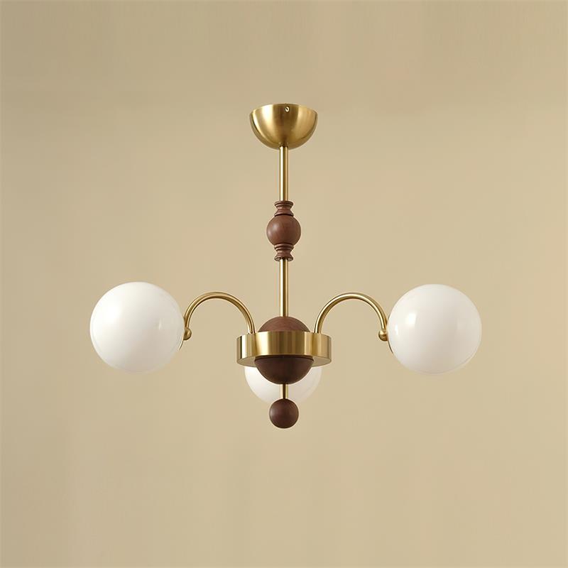 Kanth Chandelier Wood Arched - Letslighting