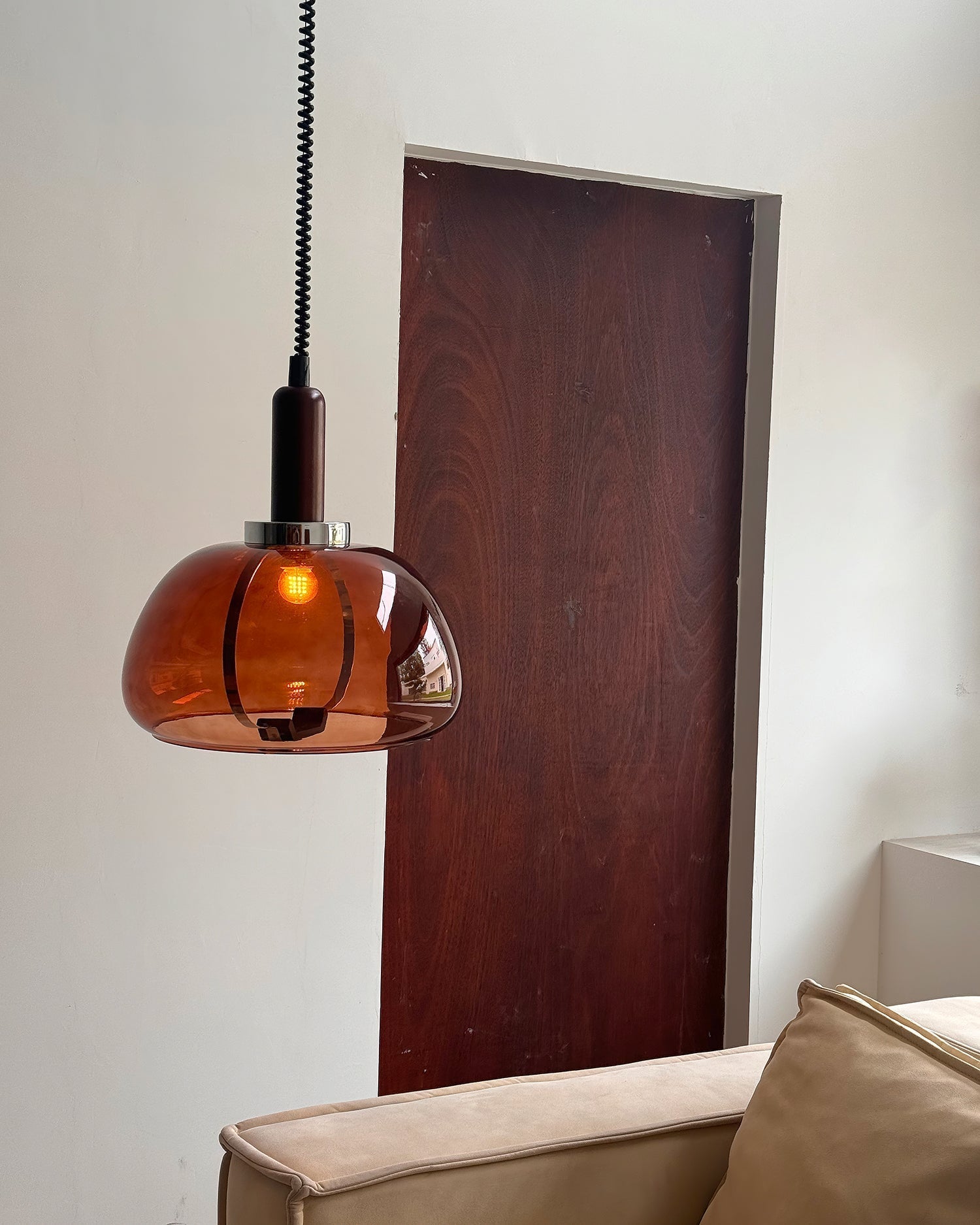 Karina Suspension Ambre Verre Moderne - Neutralighting