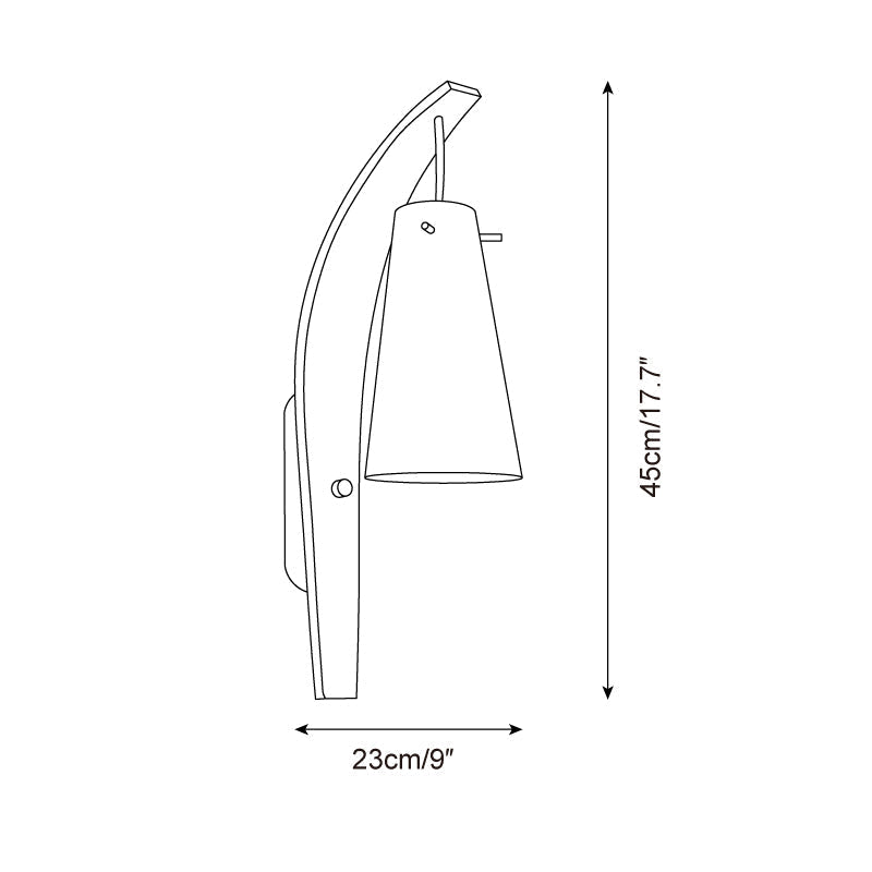 Karo Applique Murale Verre Givré à Bras - Neutralighting
