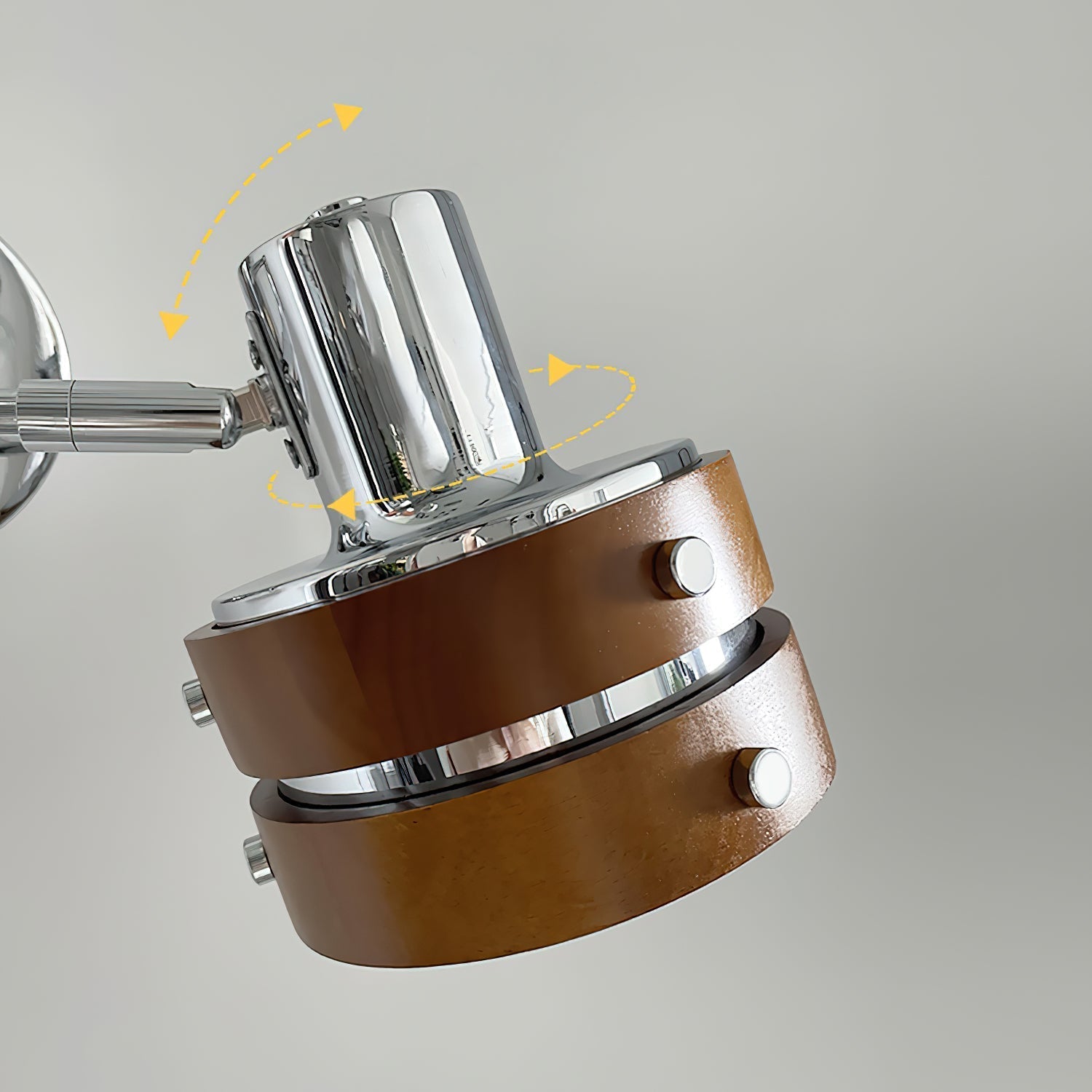 Wall Lamp & Wood Barrel Shade Adjustable Mid-Century - Letslighting