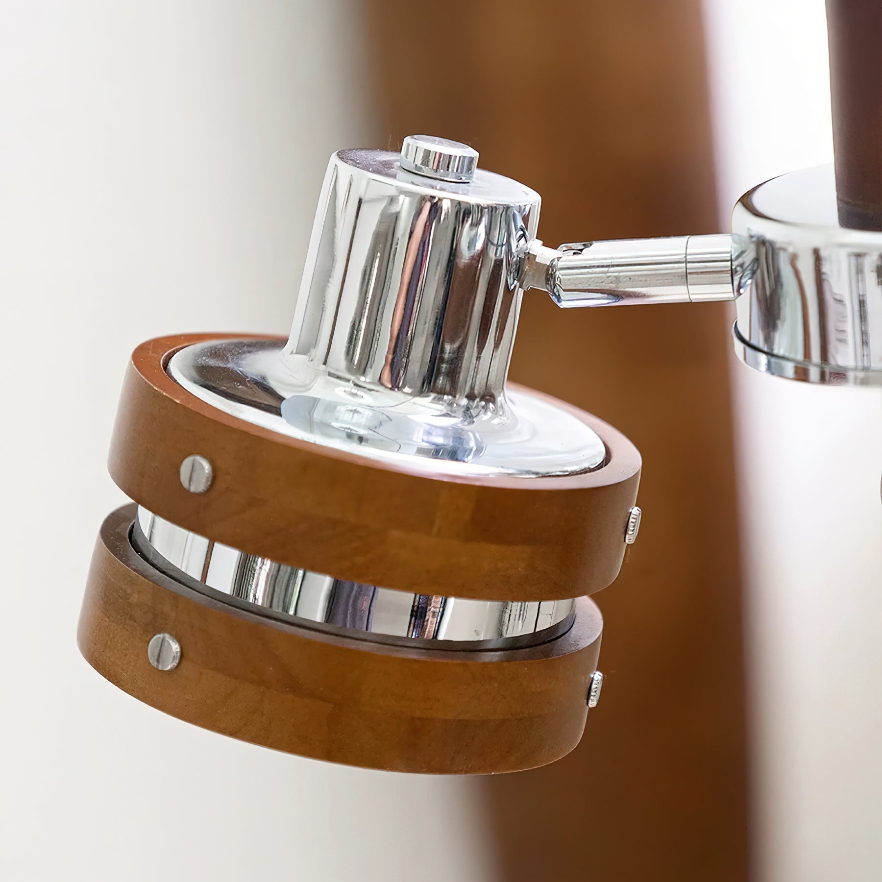 Karry Chandelier Wooden Bands Clear Shades - Letslighting