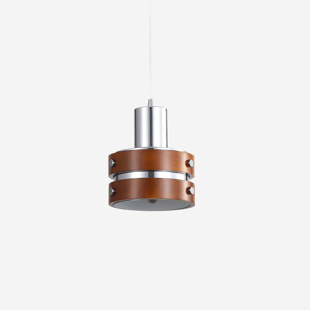 Karry Pendant Lamp Chrome Wood - Letslighting