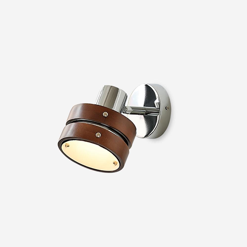 Wall Lamp & Wood Barrel Shade Adjustable Warm Glow - Letslighting