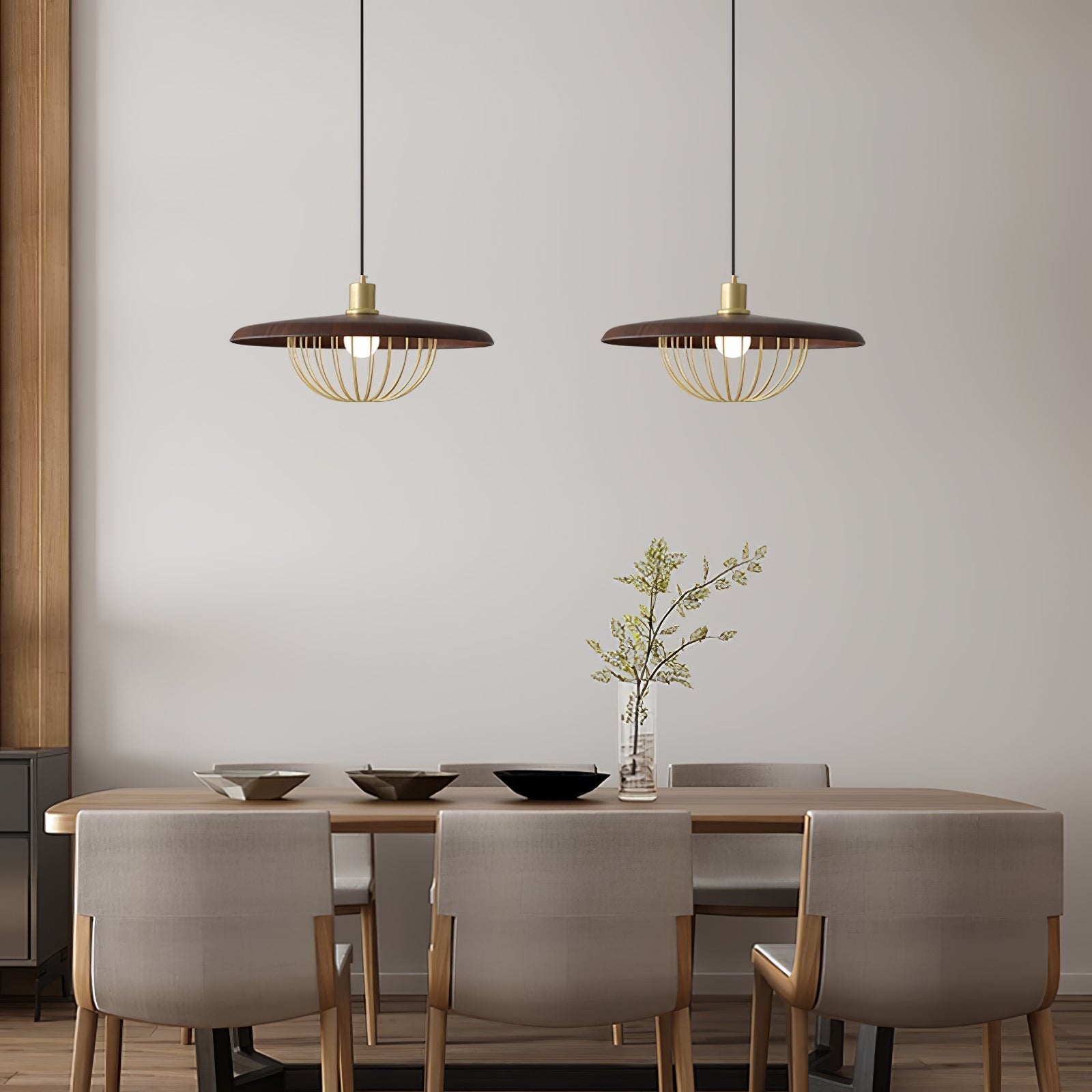 Elanora Wood Retro Vintage Pendant Lamp - Neutralighting