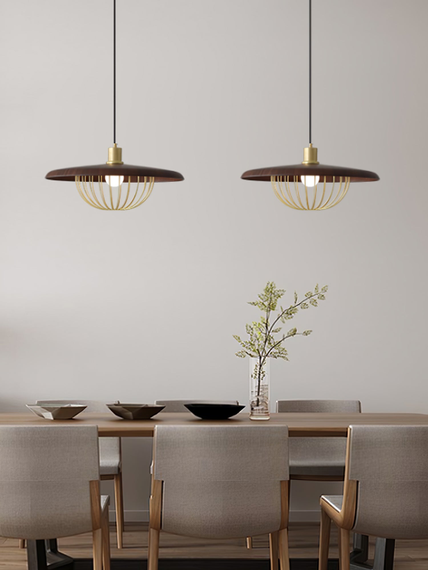 Elanora Wood Retro Vintage Pendant Lamp - Neutralighting