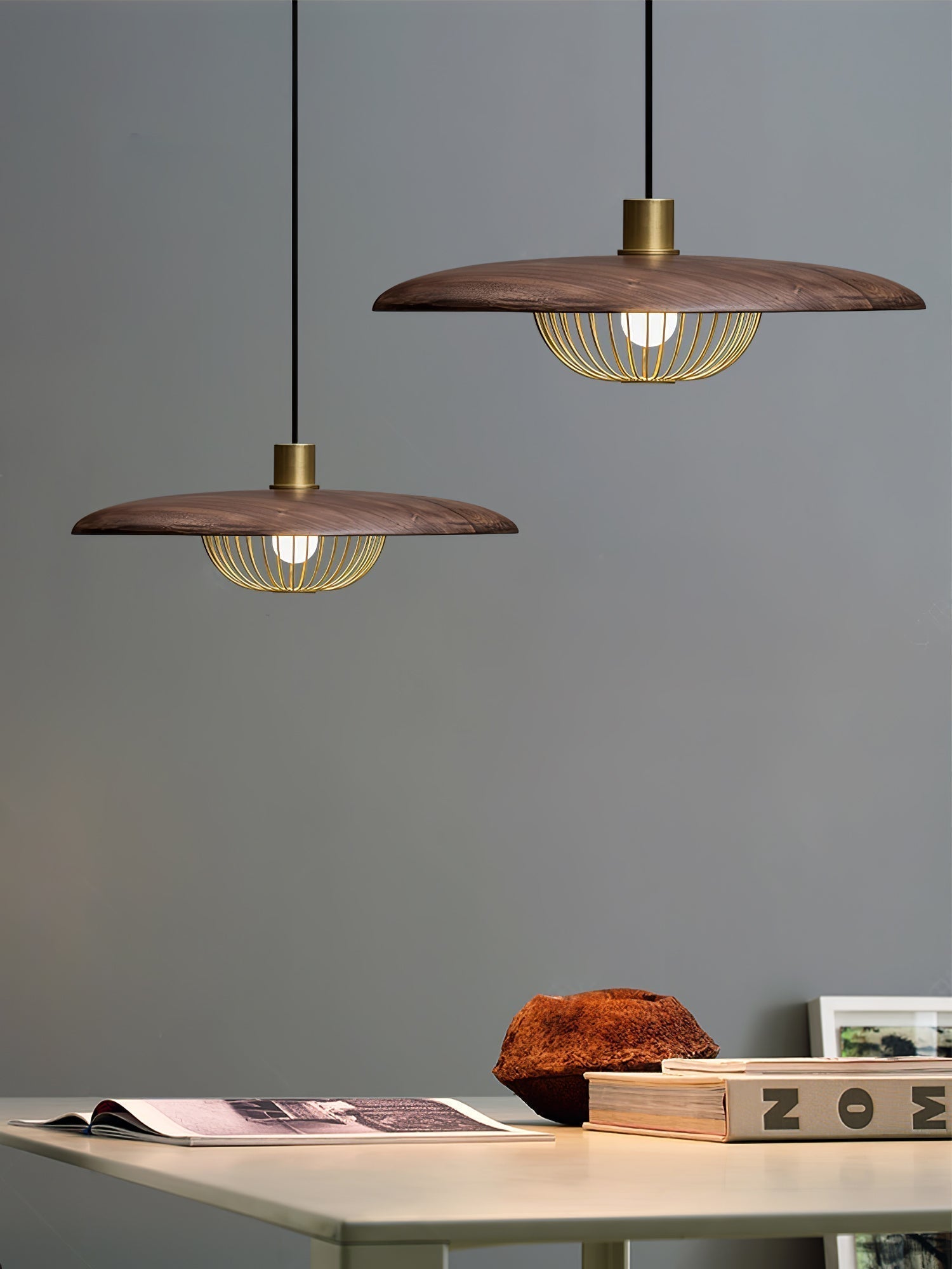 Elanora Wood Retro Vintage Pendant Lamp - Neutralighting