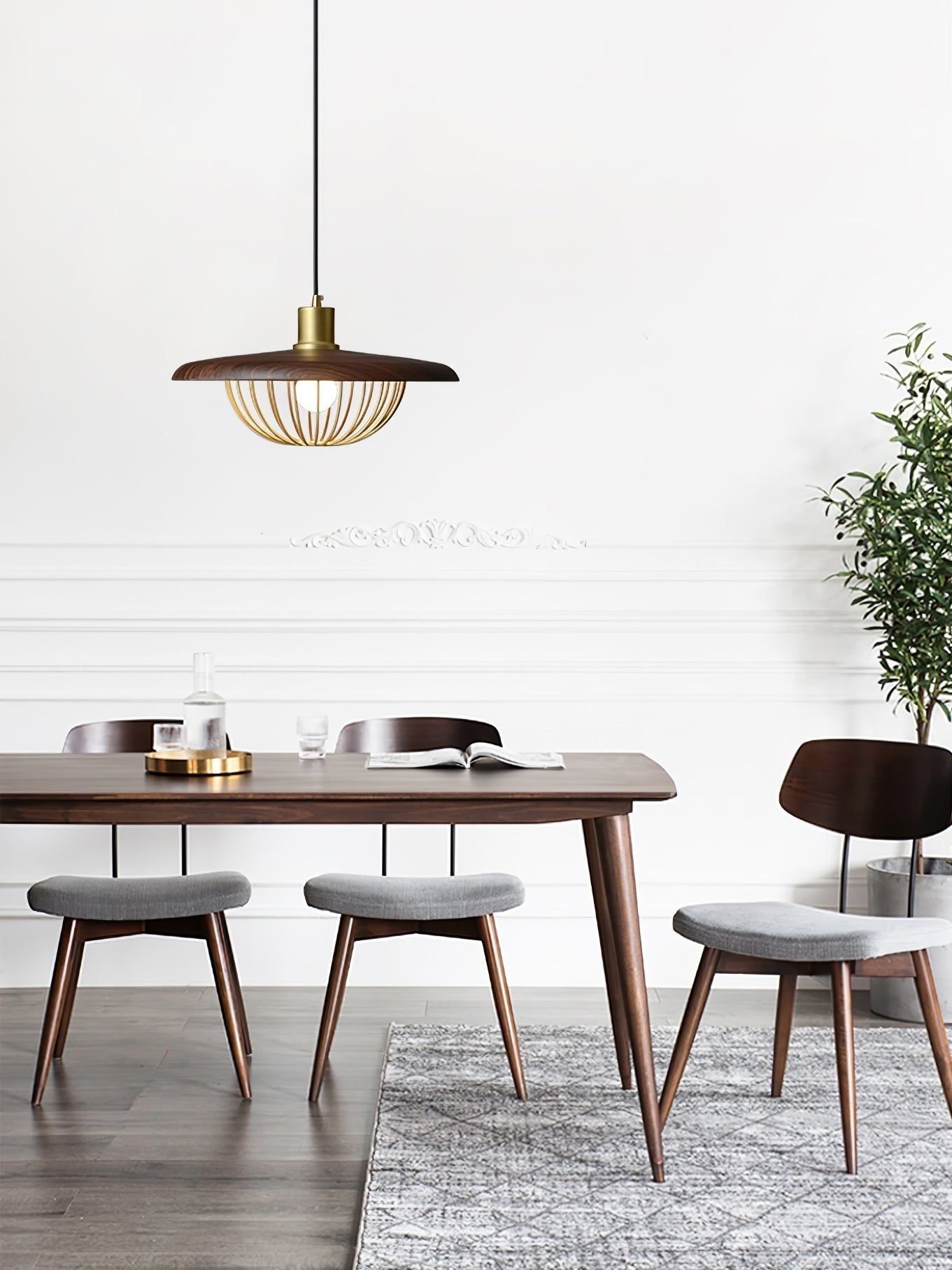 Elanora Wood Retro Vintage Pendant Lamp - Neutralighting