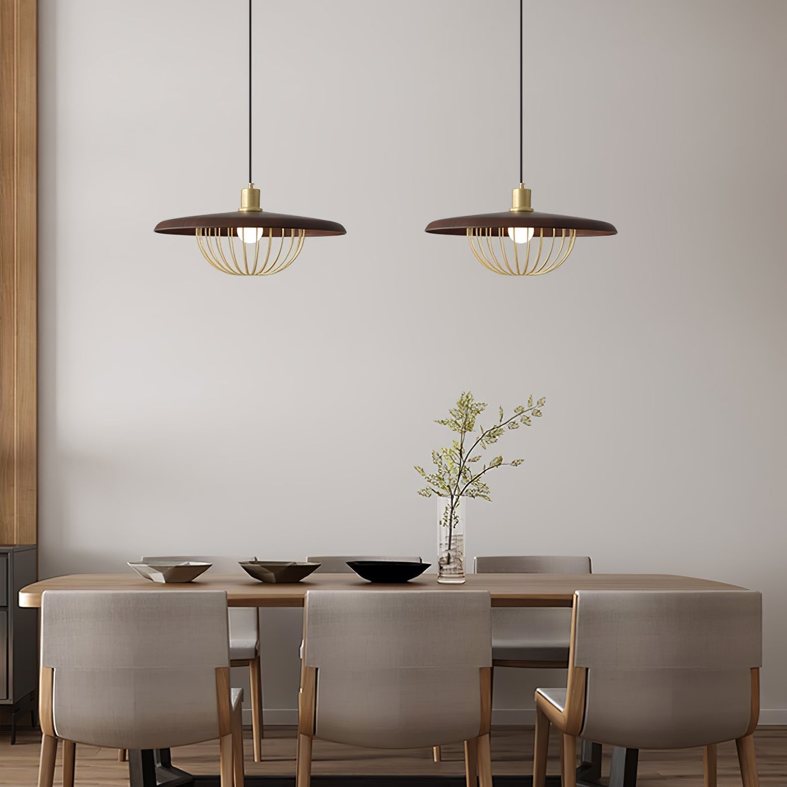 Elanora Wood Retro Vintage Pendant Lamp - Neutralighting