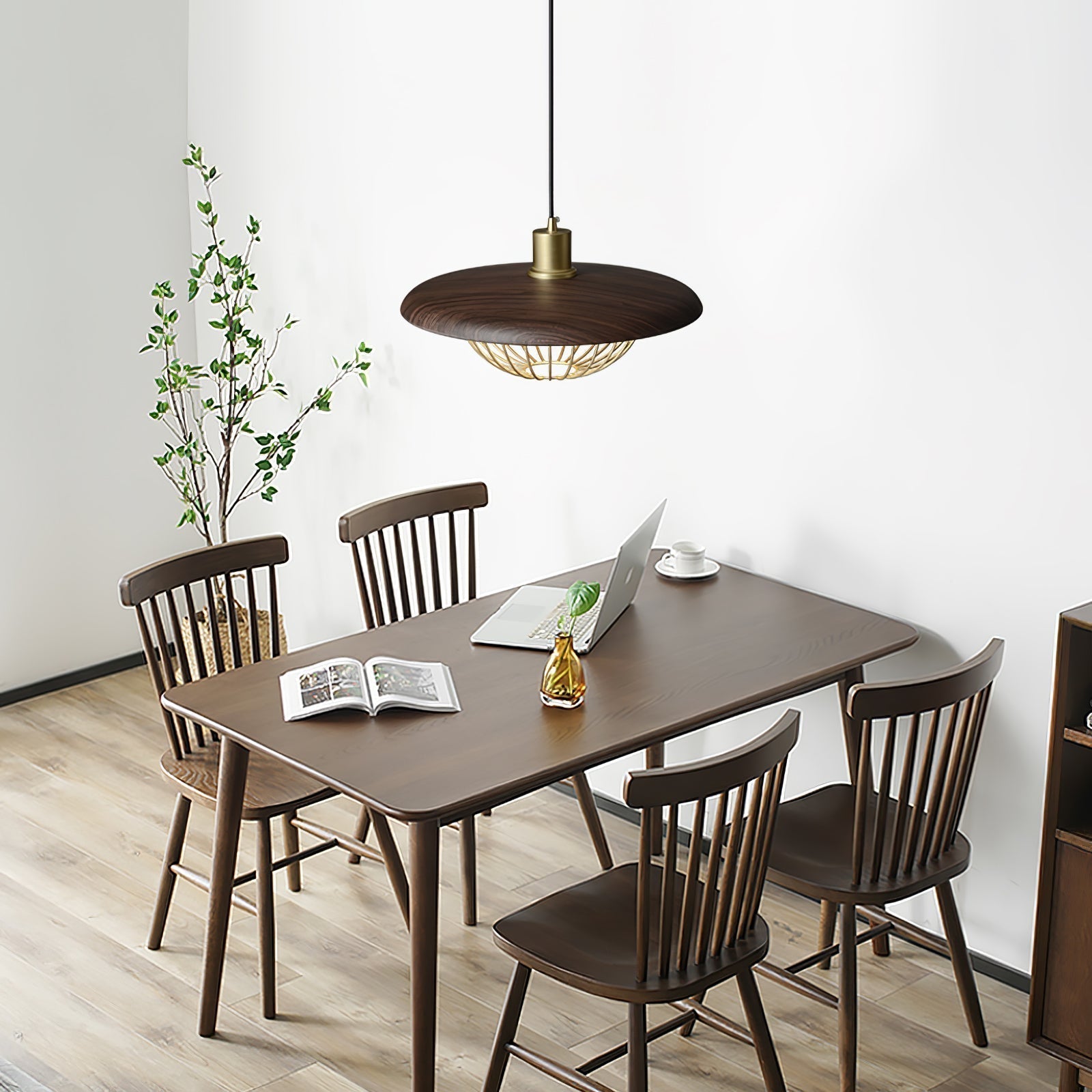 Elanora Wood Retro Vintage Pendant Lamp - Neutralighting