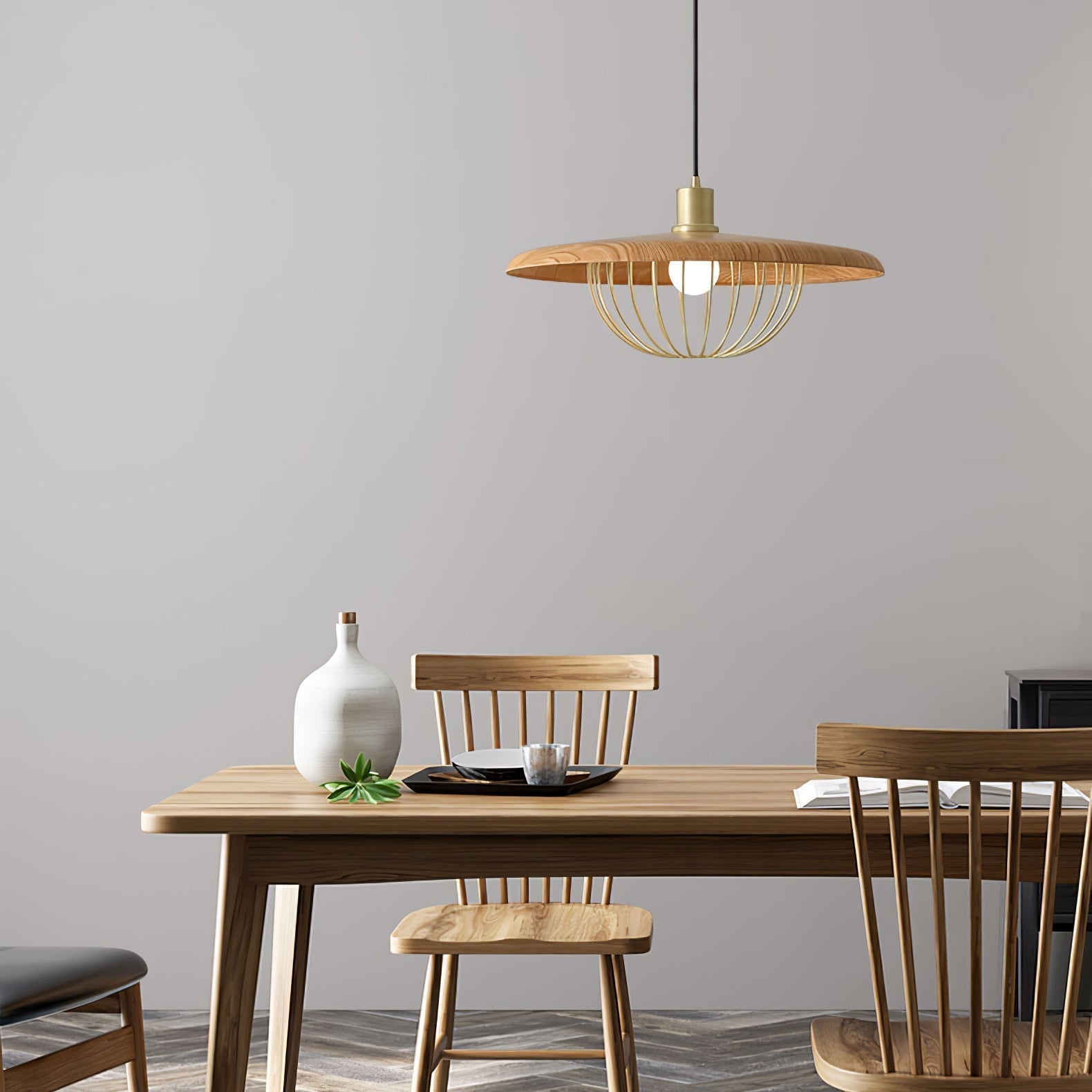 Elanora Wood Retro Vintage Pendant Lamp - Neutralighting