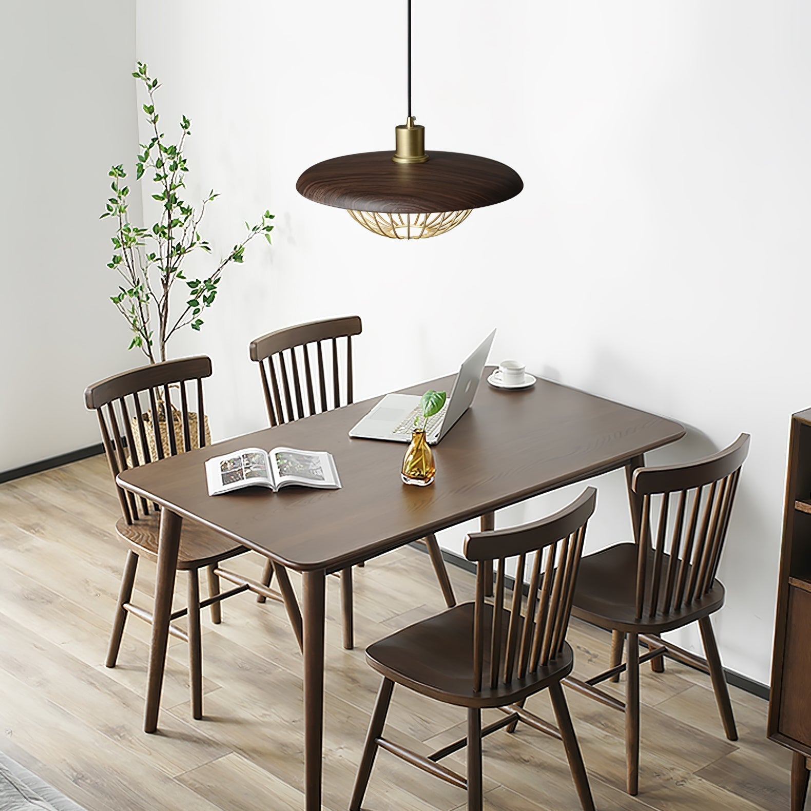 Elanora Wood Retro Vintage Pendant Lamp - Neutralighting