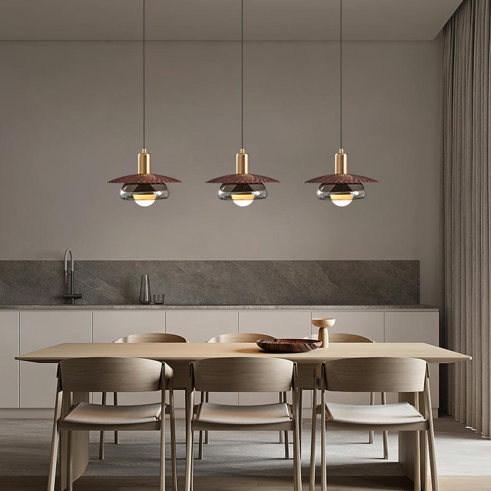 Elysor Lustra Lampe Suspendue Laiton et Verre - Neutralighting