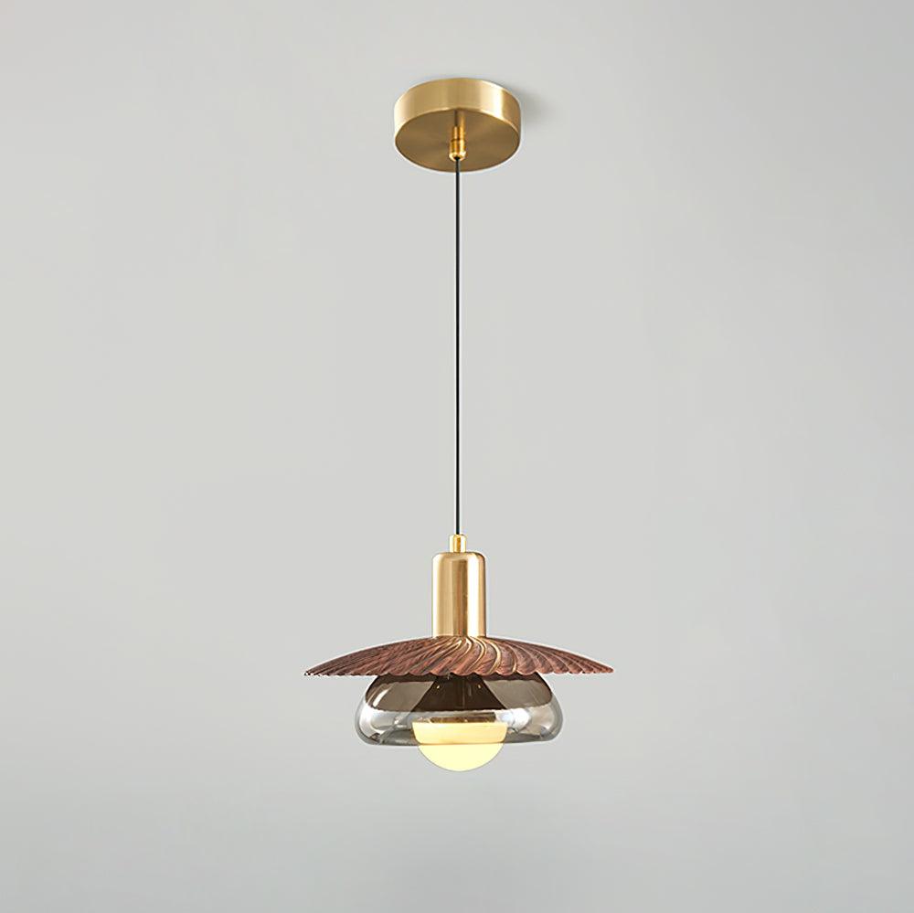 Elysor Lustra Lampe Suspendue Laiton et Verre - Neutralighting