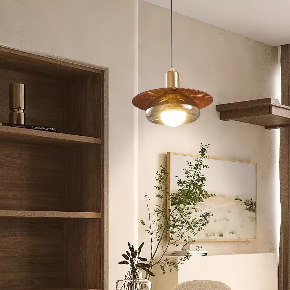 Elysor Lustra Lampe Suspendue Laiton et Verre - Neutralighting