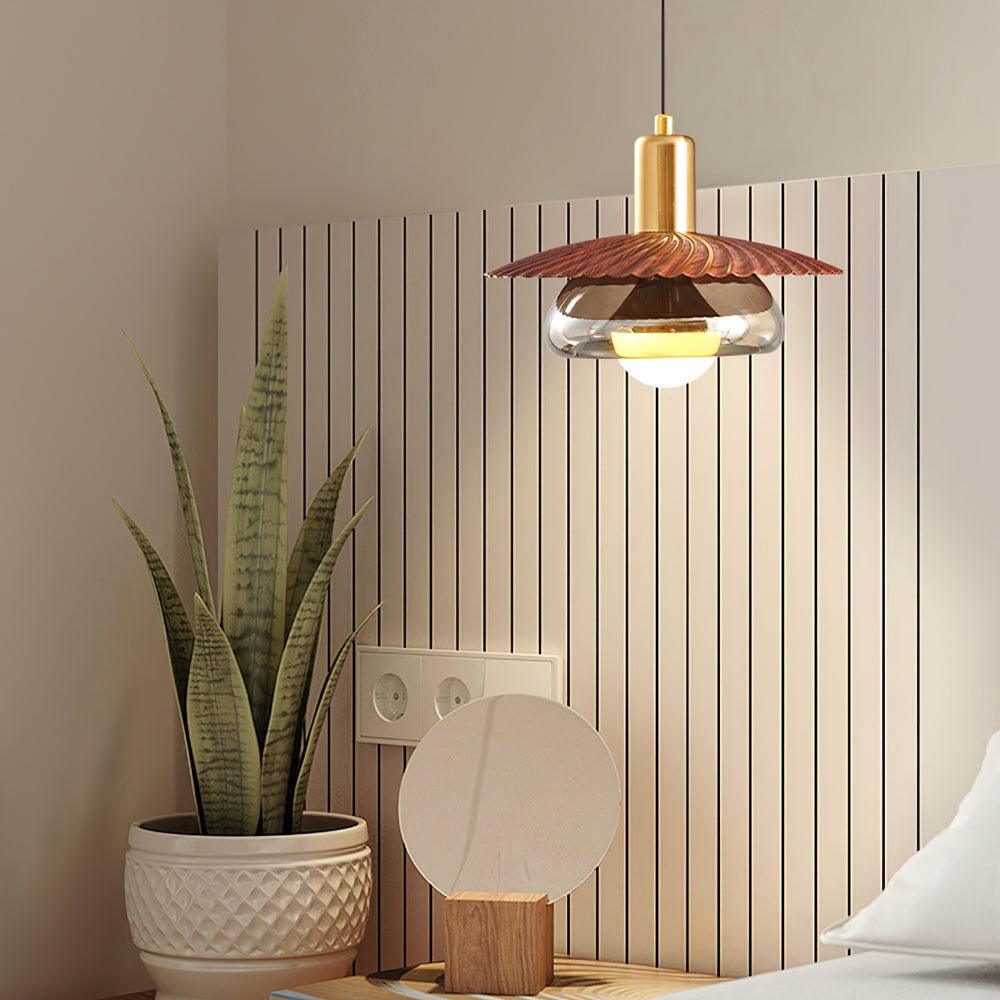 Elysor Lustra Lampe Suspendue Laiton et Verre - Neutralighting
