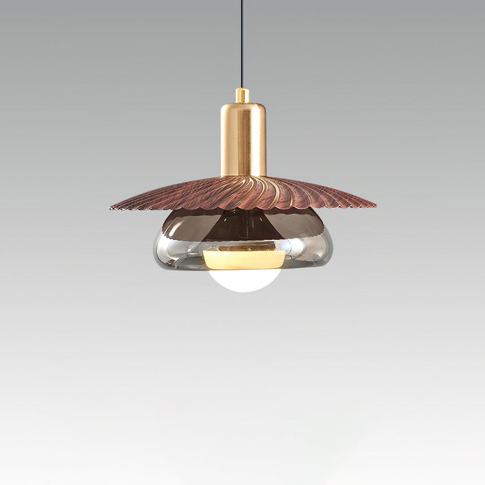 Elysor Lustra Lampe Suspendue Laiton et Verre - Neutralighting