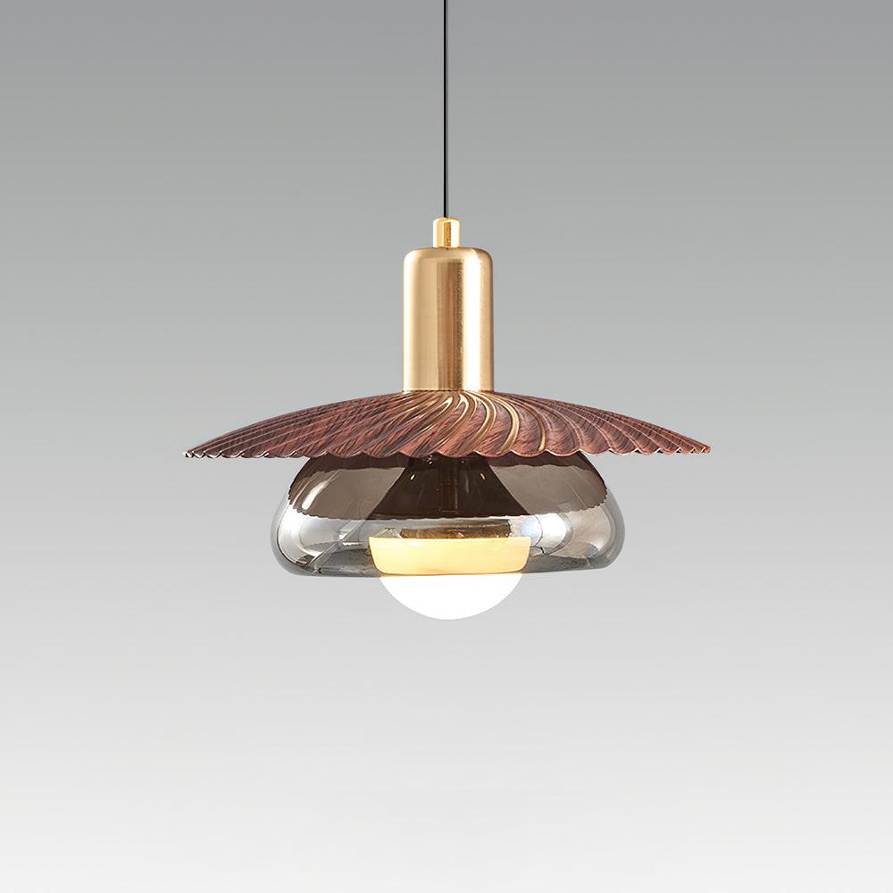 Elysor Lustra Lampe Suspendue Laiton et Verre - Neutralighting